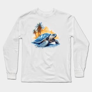 Green Sea Turtle Long Sleeve T-Shirt